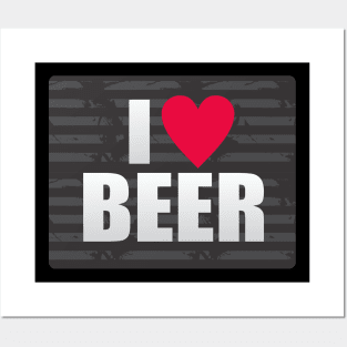 I Heart Beer Posters and Art